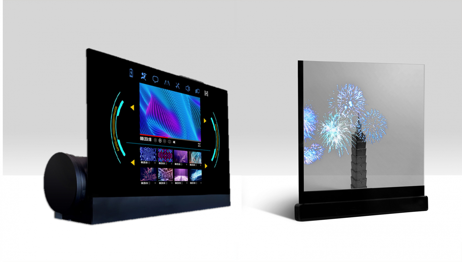 可卷式、折迭性、高透明